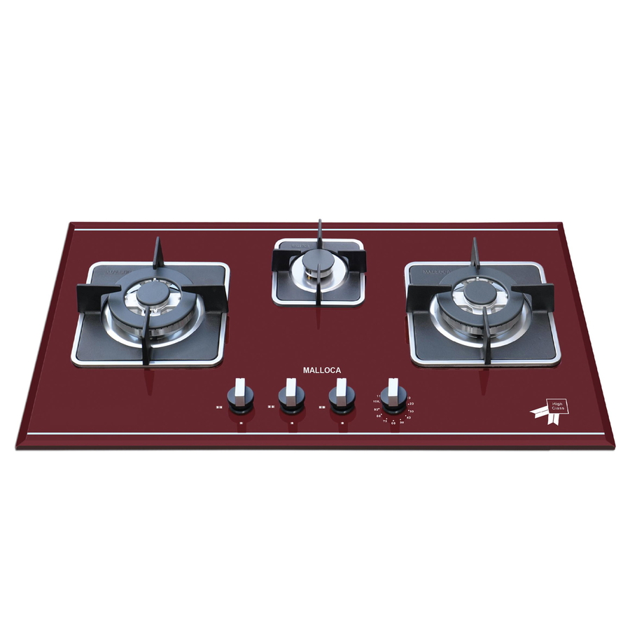 Bếp Gas Malloca AS 9403R Mặt Kính 3 Bếp