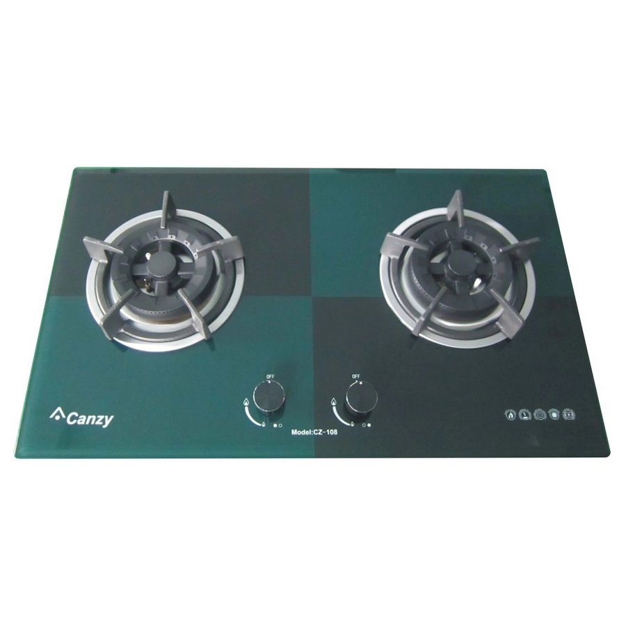 Bếp gas âm 2 lò Canzy CZ 102 xanh đen