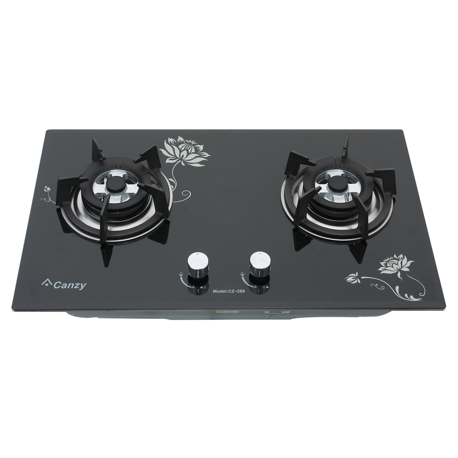 Bếp gas âm 2 lò Canzy CZ 268 Hoa