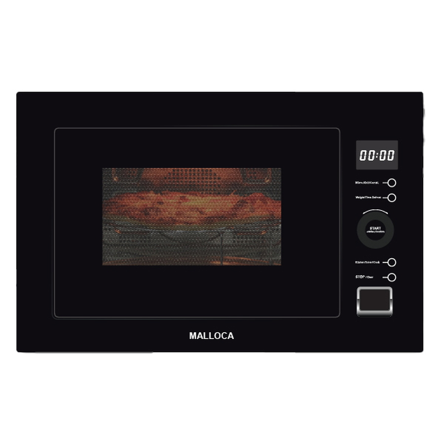 Lò Vi Sóng Malloca MW 927BG Kính Đen Âm Tủ