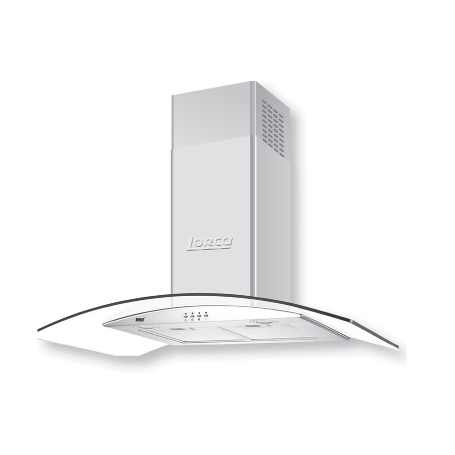 Máy hút mùi kính cong Lorca TA-2001H-70CM 