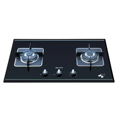 Bếp Gas Malloca AS 9402B Mặt Kính 2 Vùng Nấu