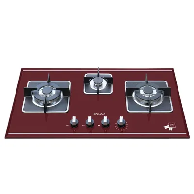 Bếp Gas Malloca AS 9403R Mặt Kính 3 Bếp