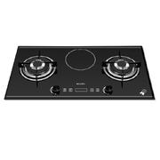 Bếp Gas Kết Hợp Từ Malloca EG 201I Mặt Kính 3 Vùng Nấu