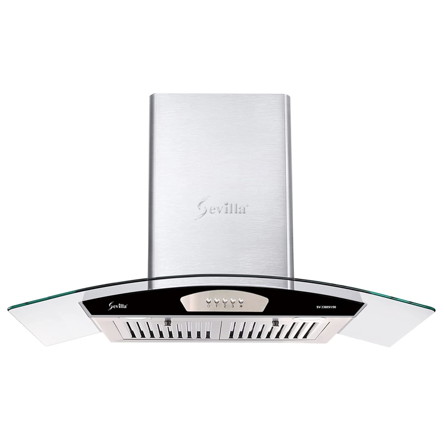 Máy hút khói khử mùi kính cong cao cấp Sevilla SV-3388S1/90