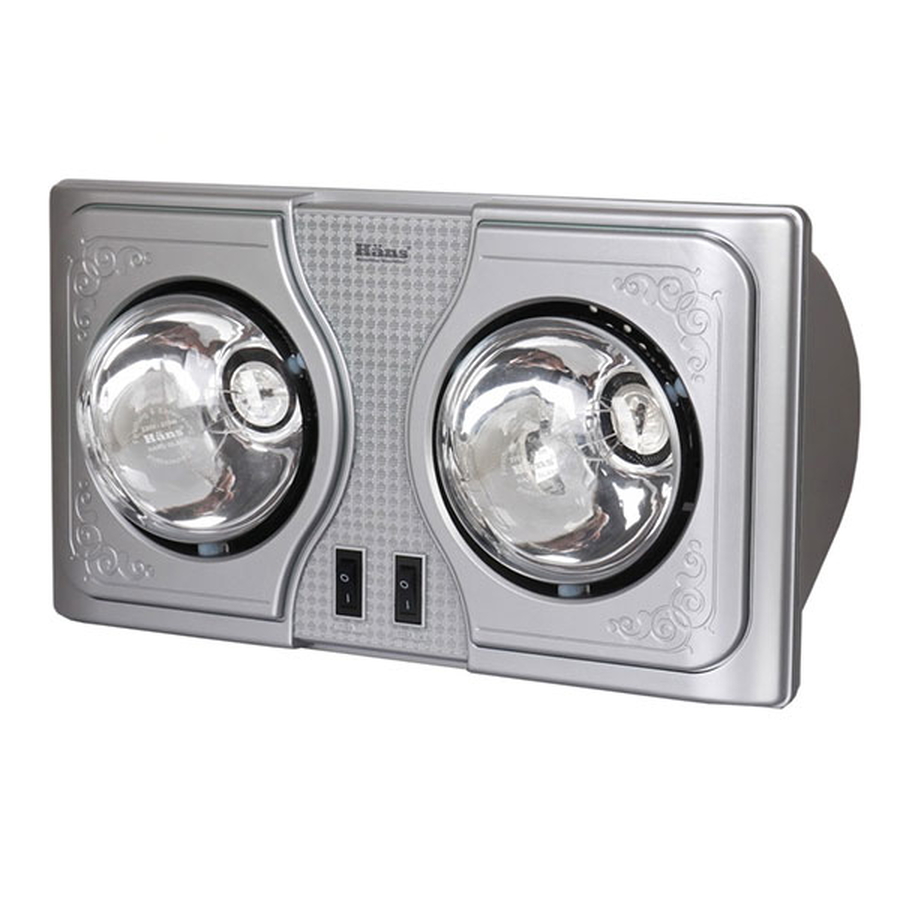 Đèn sưởi 2 bóng treo tường Hans H2B