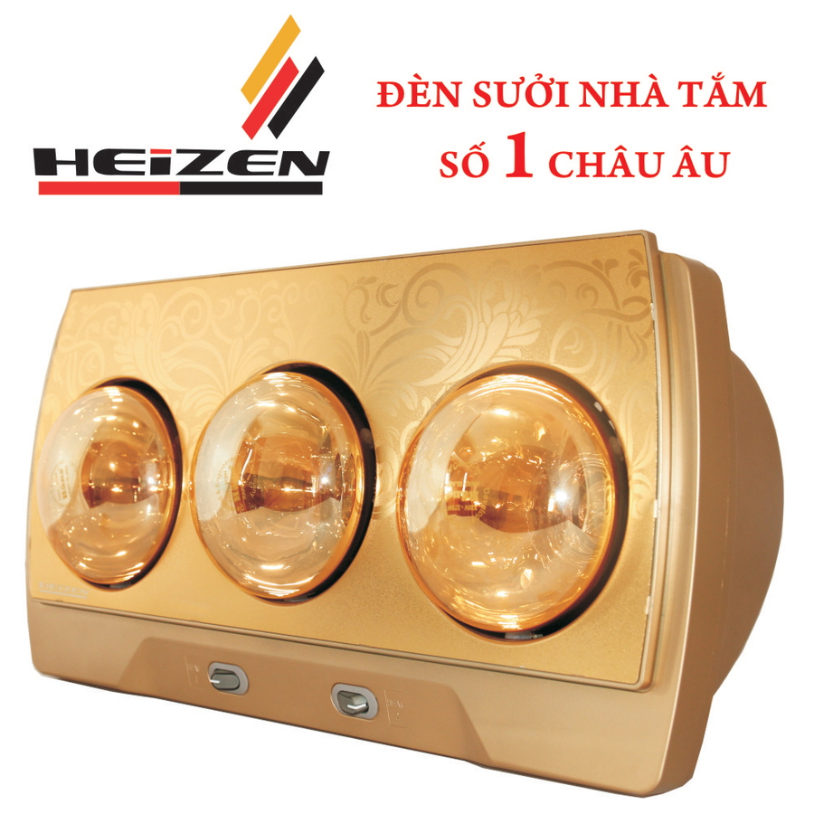 Đèn sưởi 3 bóng treo tường Heizen-HE3B