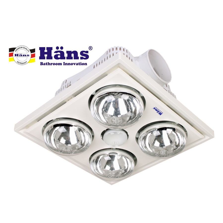 Đèn sưởi 4 bóng âm trần Hans-H4B 