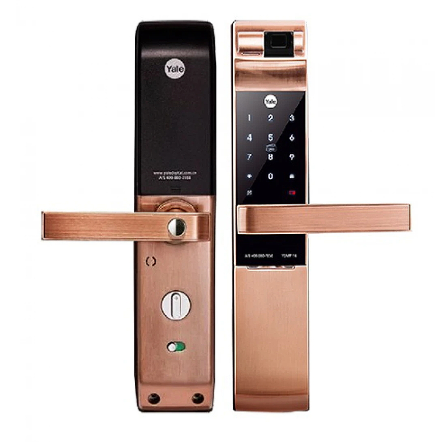 Khóa Cửa Điện Tử Yale YDM7116A RB Đa Năng Màu Đồng Đỏ