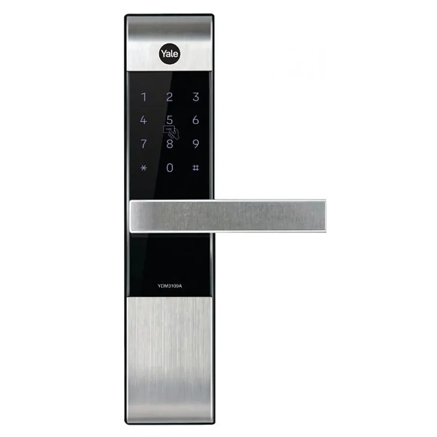 Khóa Cửa Điện Tử Yale YDM3109A SIL Thẻ Từ Màu Bạc