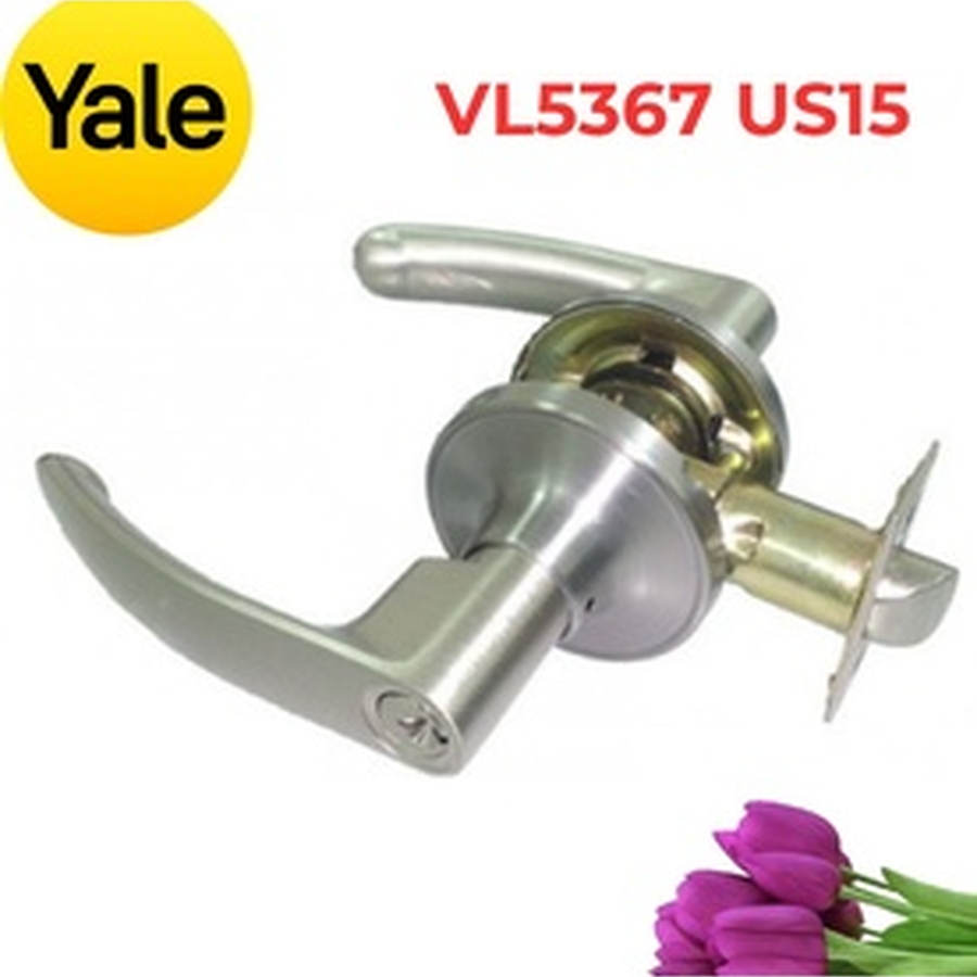 Khóa Tròn Gạt Yale VL5367 US15 Bạc