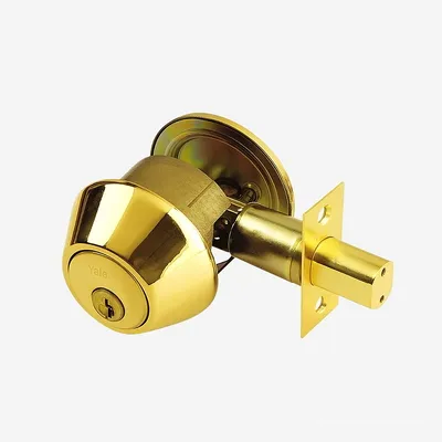 Khóa Cóc Yale Hai Đầu Chìa V8121US3 Màu Đồng Bóng