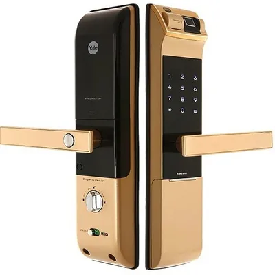 Khóa Điện Tử Yale YDM4109A Vân Tay Màu Gold