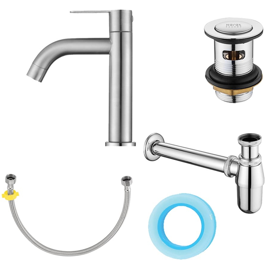 Vòi chậu rửa 1 lỗ nước lạnh Karat KFA-007-100C-63