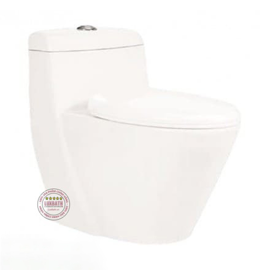 Bàn Cầu 1 Khối Xả Nhấn Nắp Êm Hảo Cảnh HC 1001