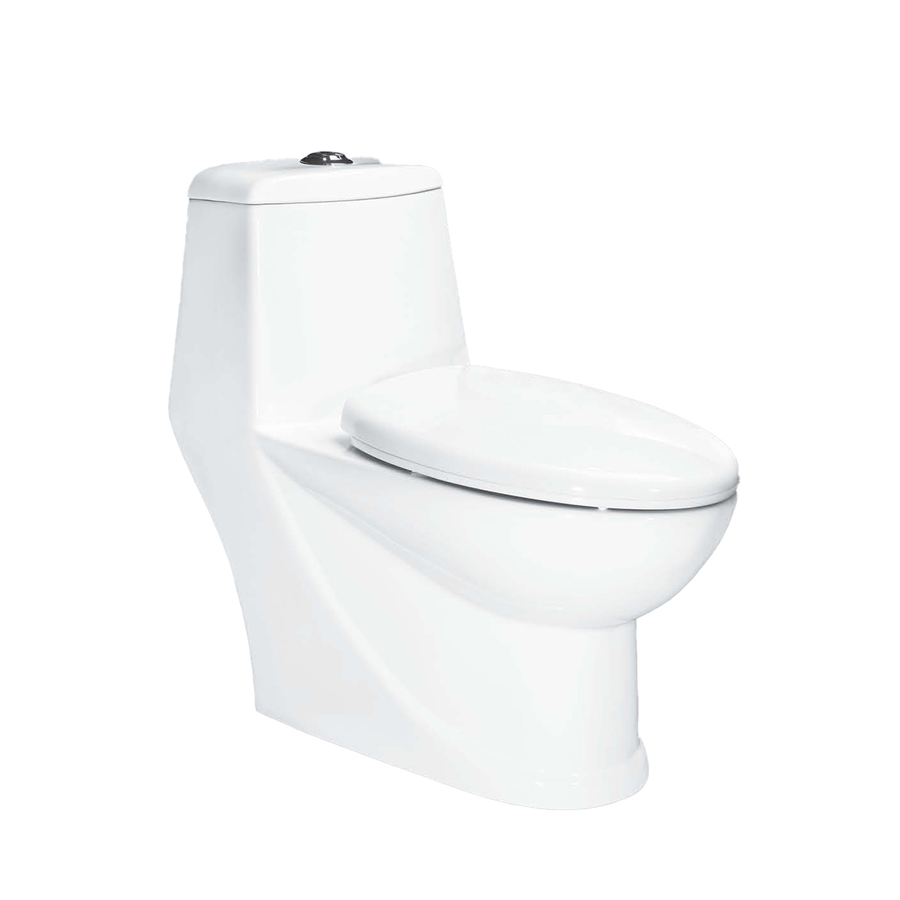 Bàn Cầu 1 Khối Xả Nhấn Nắp Êm Hảo Cảnh HC 1003