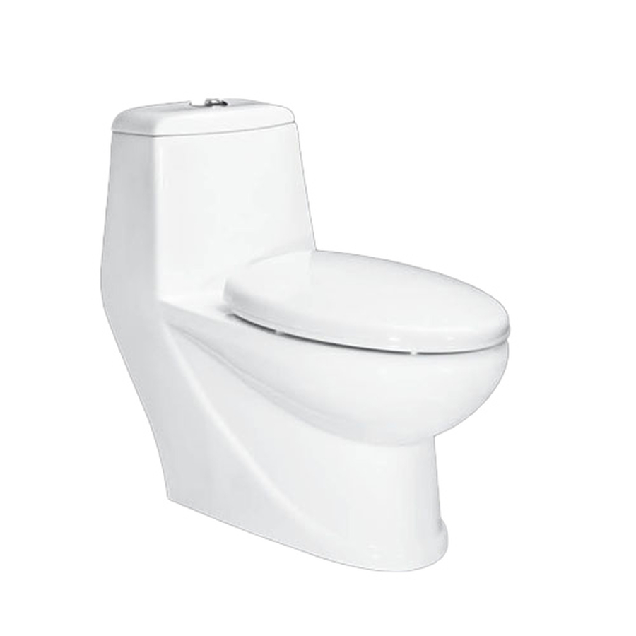 Bàn Cầu 1 Khối Xả Nhấn Nắp Êm Hảo Cảnh HC 1008