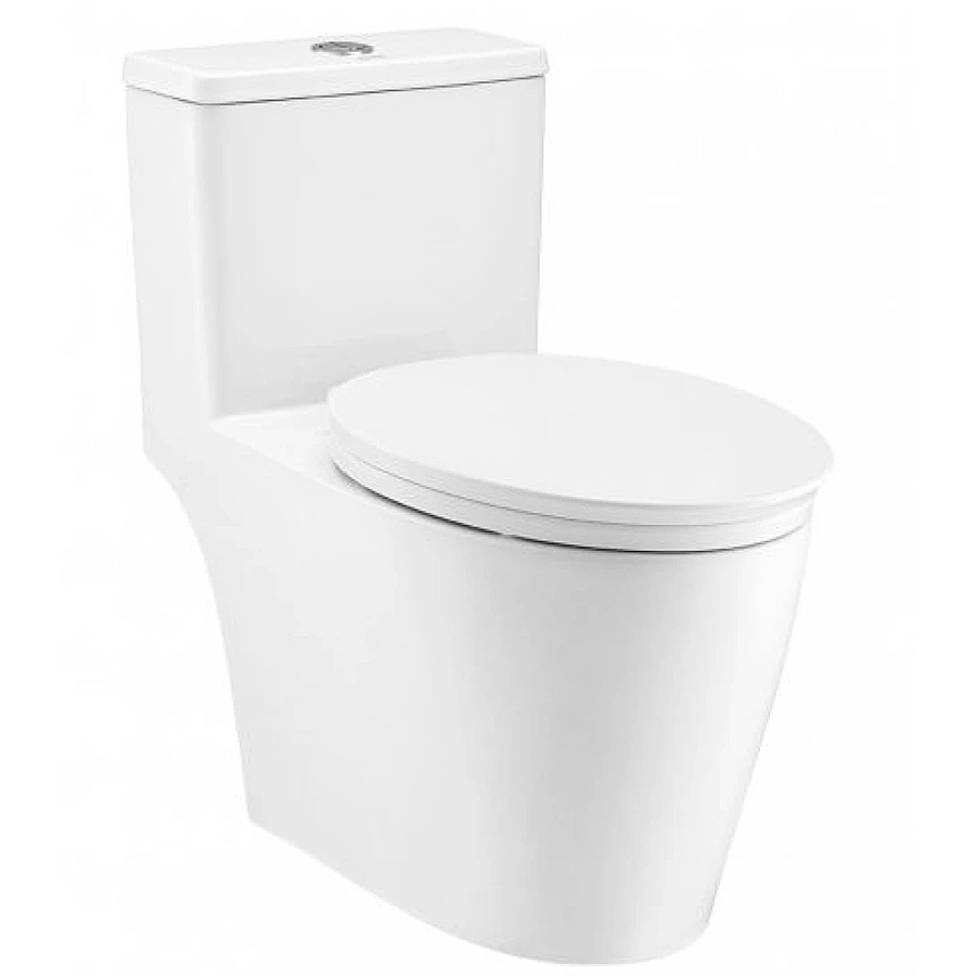 Bàn Cầu 1 Khối Nắp Êm COTTO C110507 Harmony Xả Nhấn