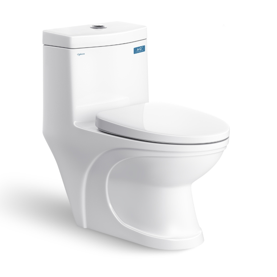 Bồn cầu 1 khối nắp êm Nano nung Viglacera V39 xả nhấn