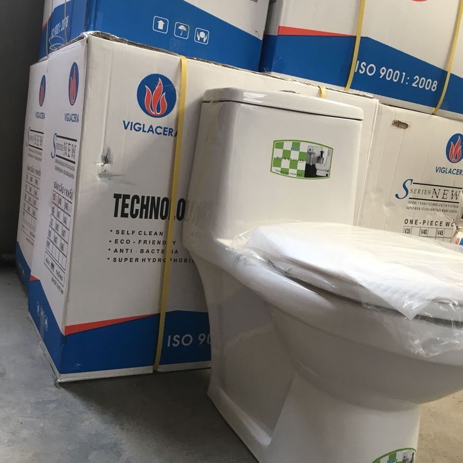 Bồn cầu 1 khối nắp êm Penly 1 xả nhấn