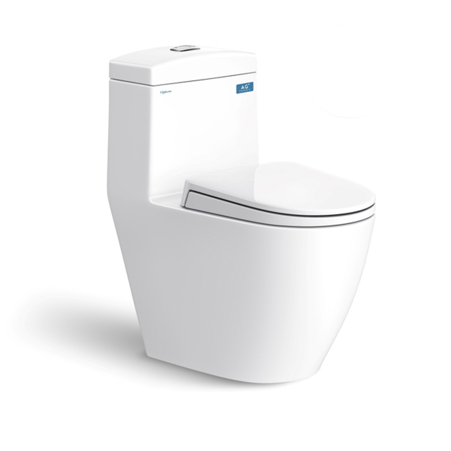 Bồn cầu 1 Khối nắp êm Viglacera V199 xả nhấn