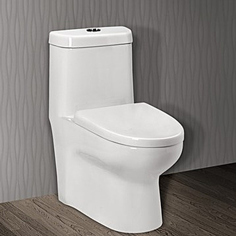 Bồn cầu 1 khối nắp rơi êm Ceravi C502 xả nhấn