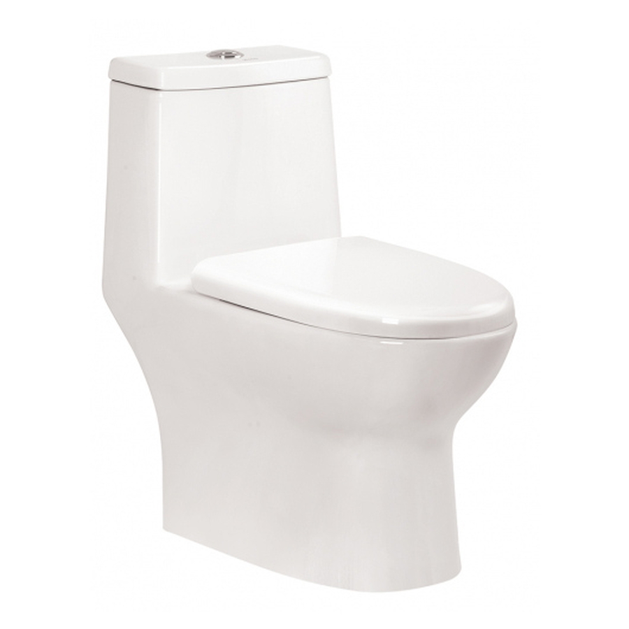 Bồn cầu 1 Khối nắp rơi êm Ceravi C504 xả nhấn