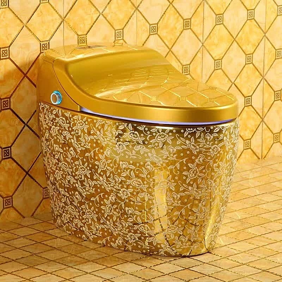 Bồn Cầu Thông Minh Mạ Vàng CleanMax CLM11002 