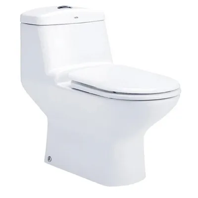 Bàn Cầu 1 Khối COTTO C1111 Victor Nắp Êm Xả Nhấn