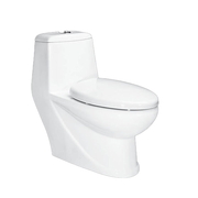 Bàn Cầu 1 Khối Xả Nhấn Nắp Êm Hảo Cảnh HC 1008