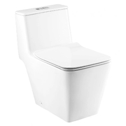 Bàn Cầu 1 Khối Nắp Êm COTTO C10327 Quado Xả Nhấn