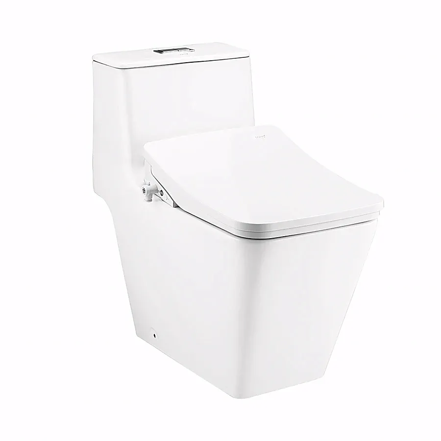 Bàn Cầu 1 Khối Nắp Điện Tử COTTO C10327(CV8)