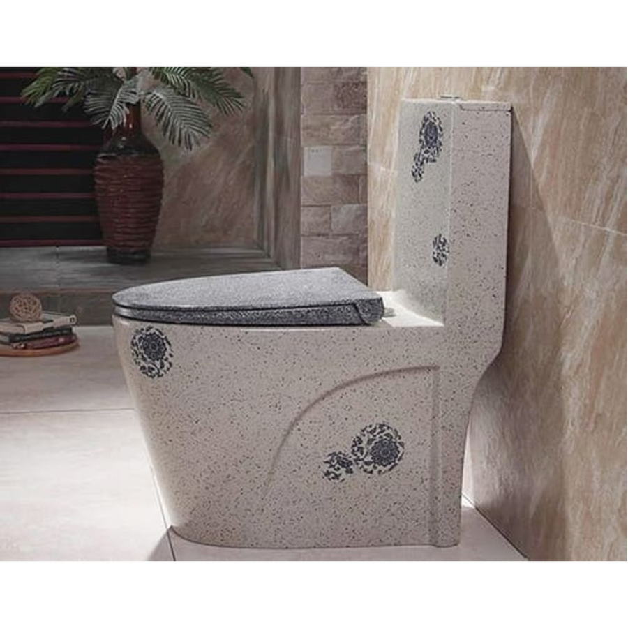 Bàn cầu 1 khối hoa văn Miken MKB-2037 