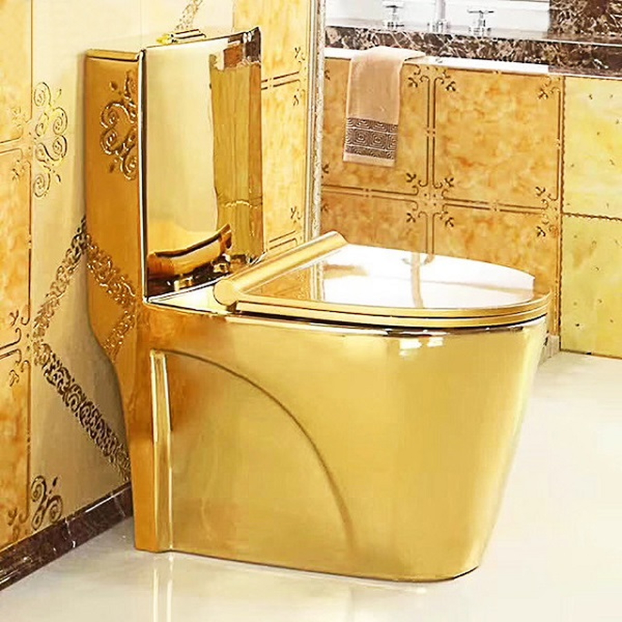 Bàn cầu 1 khối mạ vàng Miken MKB-6886GB 