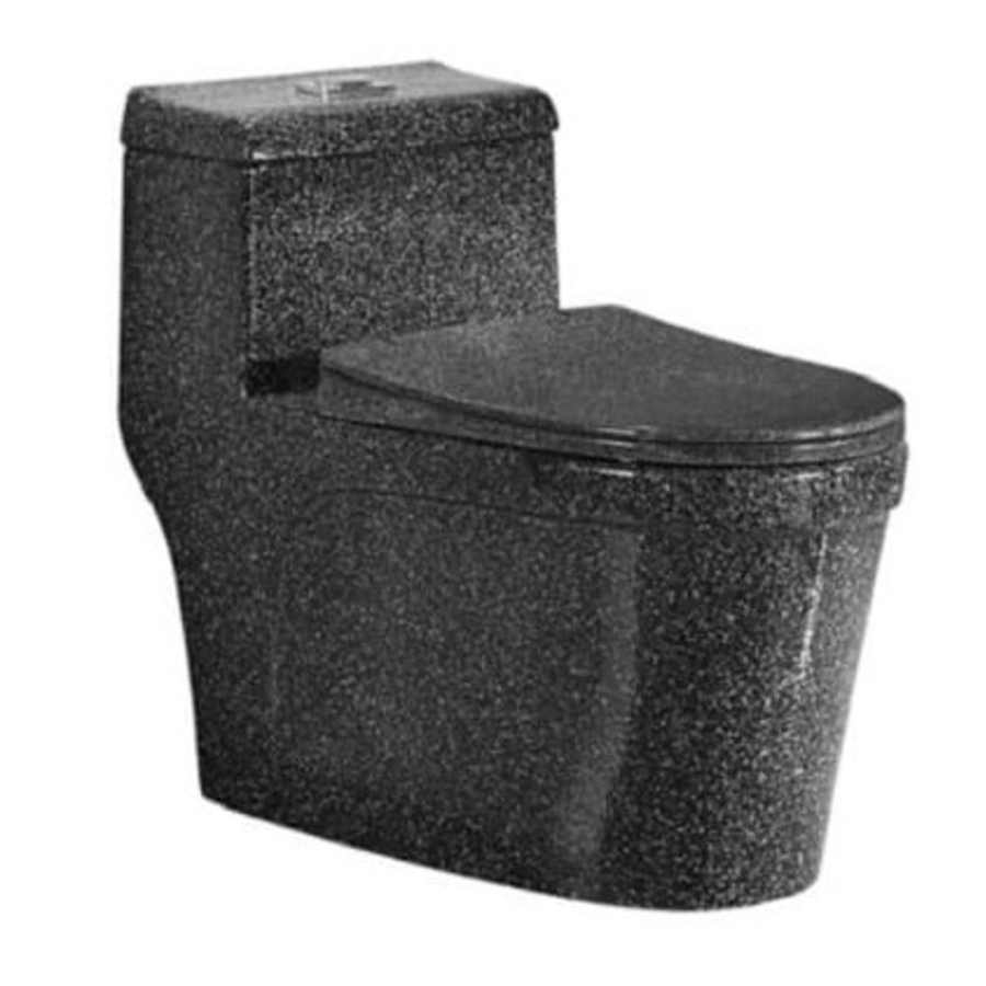 Bàn cầu 1 khối màu đen Miken MKB-2039 