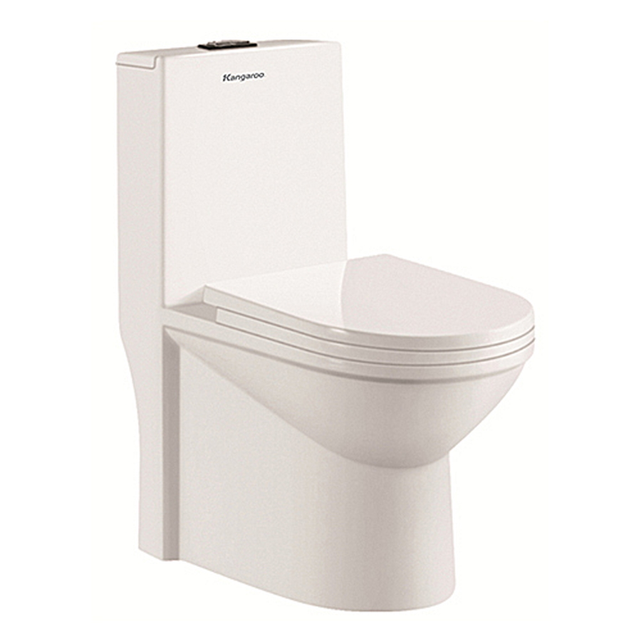 Bàn cầu 1 khối nắp êm Kangaroo KG6116