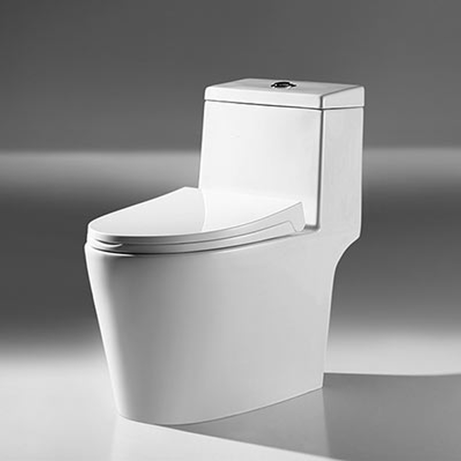 Bàn cầu 1 khối nắp rơi êm Moonoah MN-1203-1