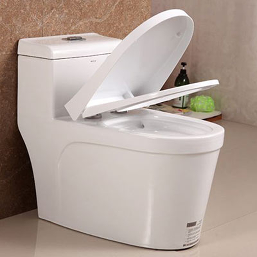 Bàn cầu 1 khối nắp rơi êm Moonoah MN-1208-2