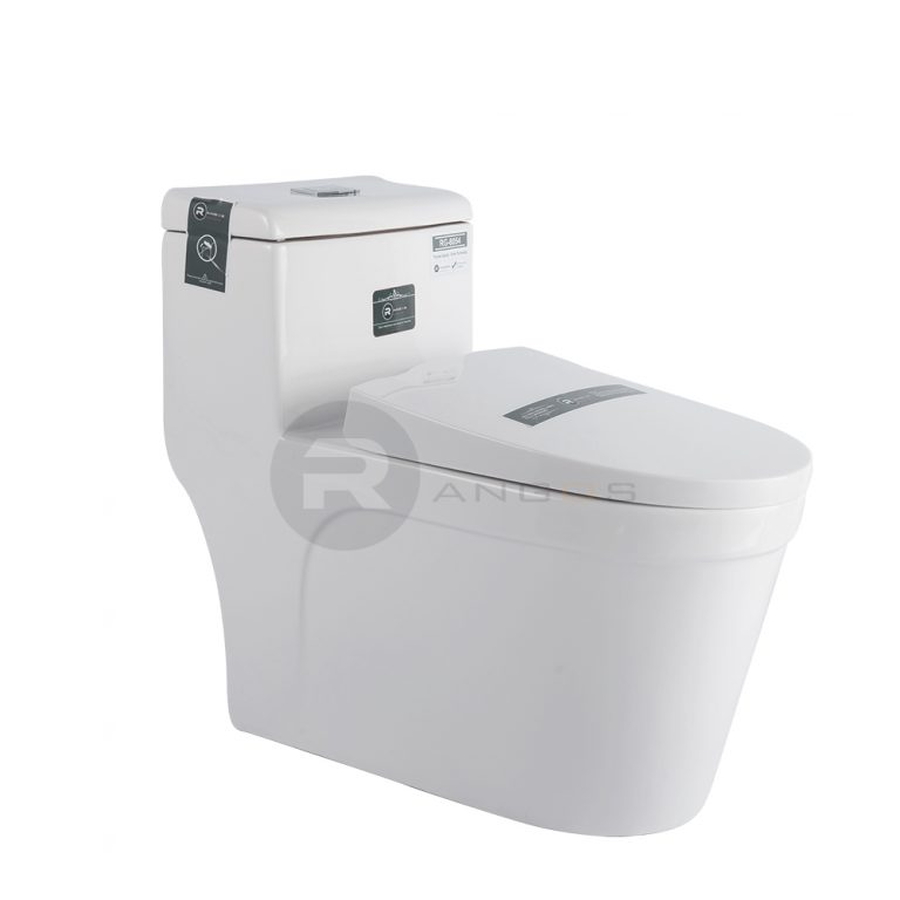 Bàn cầu 1 khối nắp rơi êm Rangos RG-8054