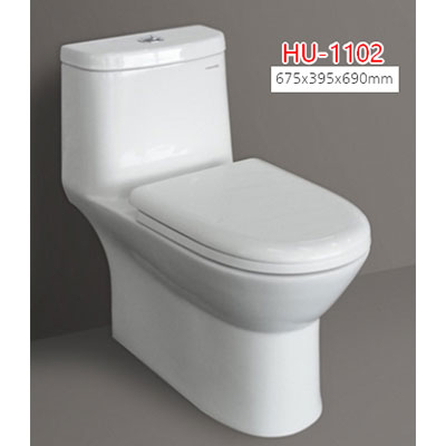 Bàn cầu 1 khối nắp rơi êm Samwon HU1102