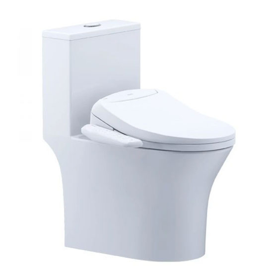 Bồn cầu 1 khối nắp điện tử Caesar C1391F+TAF400H