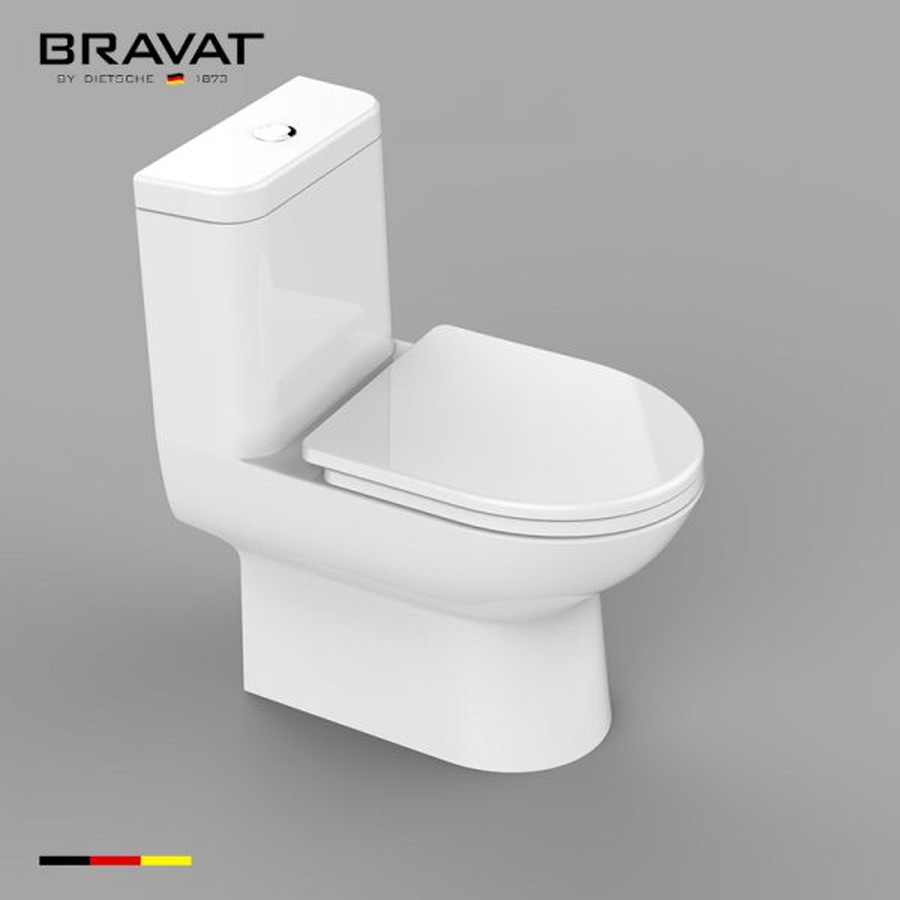 Bồn cầu 1 khối nắp êm Đức BRAVAT C21215XW-3