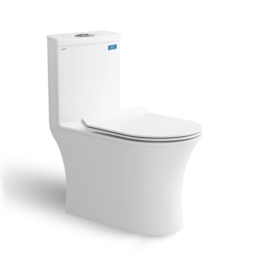 Bồn Cầu 1 Khối Nắp Êm SanFi S302