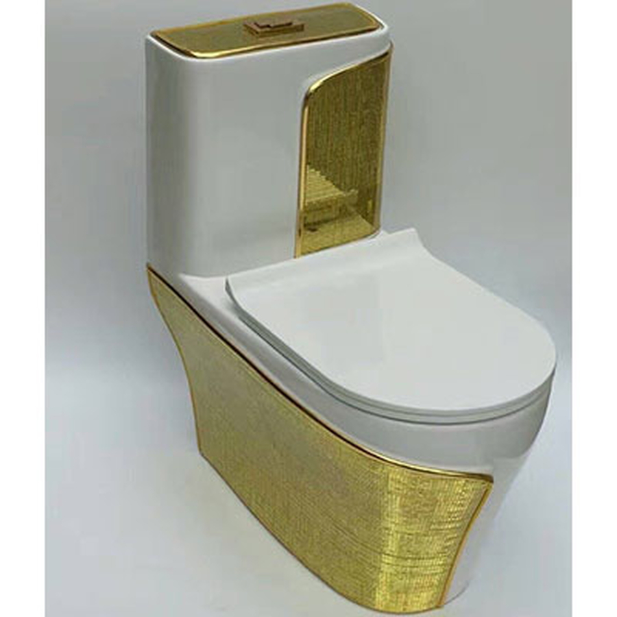 Bồn cầu nghệ thuật nắp êm 1 khối Dada A-2073BLGB