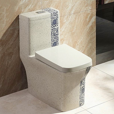 Bàn cầu 1 khối hoa văn Miken MKB-2036 