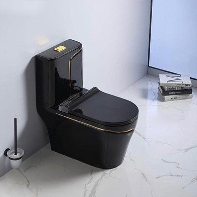 Bàn cầu 1 khối màu đen Miken MKB-0894BL