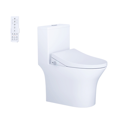 Bồn cầu 1 khối nắp điện tử Caesar C1391F+TAF512H