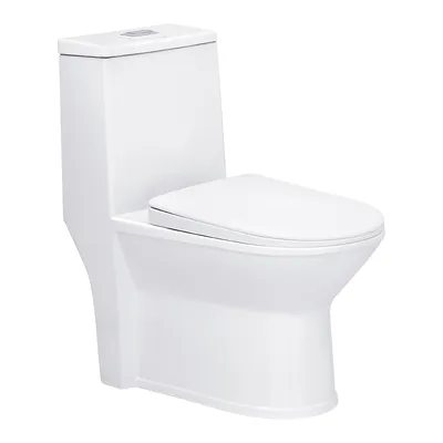 Bồn cầu 1 khối nắp rơi êm Basic BS-104