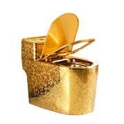 Bàn cầu 1 khối mạ vàng Miken MKB-8686G 