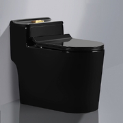 Bàn cầu 1 khối màu đen Miken MKB-0895BLG